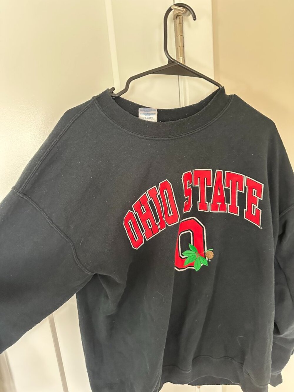 Black The Ohio State Buckeyes Crewneck Sweatshirt - Size Large